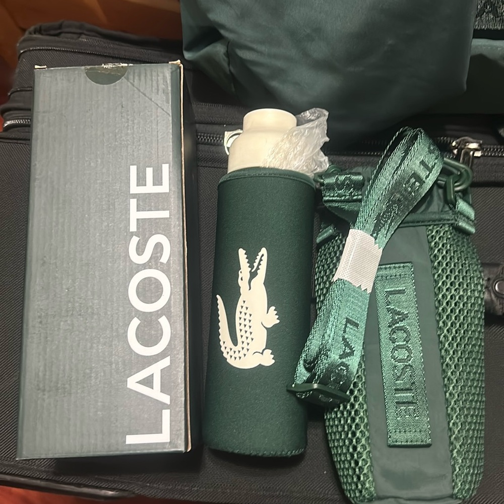 Brand new Lacoste Water Bottle (forest green)
